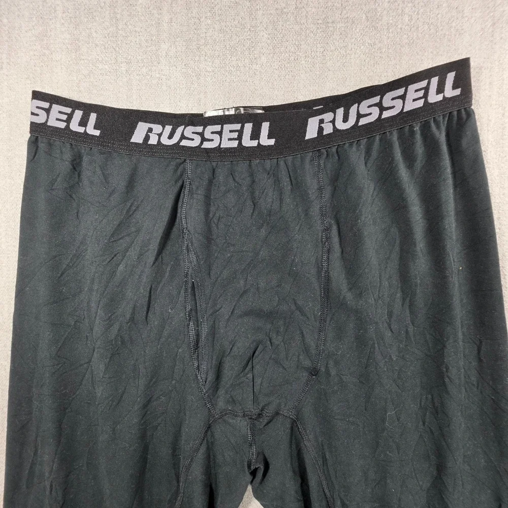 Russell Dri-Power 360 Leggings Men Large Black Performance Base Layer Tights
